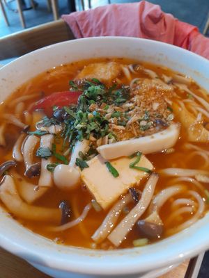 Thai noodle soup at Sen Vegan House in Ho Chi Minh City