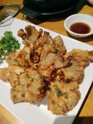 Crispy sesame mushrooms at Sen Vegan House in Ho Chi Minh City