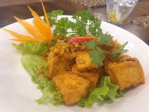 Lemongrass tofu - 7.5/10 at Sen Vegan House in Ho Chi Minh City
