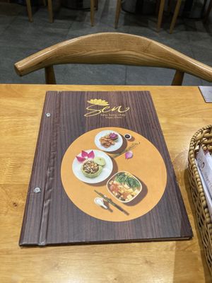 Menu  at Sen Vegan House in Ho Chi Minh City