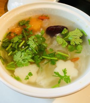 Healing soup  at Sen Vegan House in Ho Chi Minh City