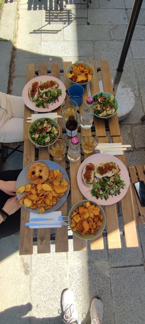 Quiche con patate dolci, toast e insalata at Soul - Alimentação Saudável e do Bem in Braga