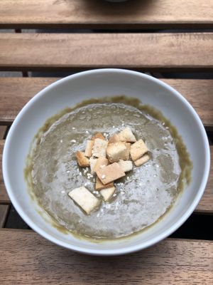 Soup of the day (lentils)  at Soul - Alimentação Saudável e do Bem in Braga