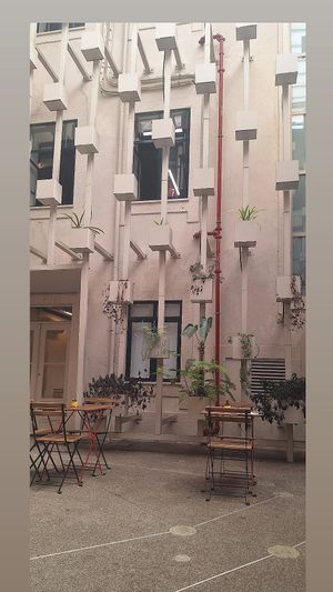 Such a cool place! We entered through a building that is for learning and full of instalations at Soul - Alimentação Saudável e do Bem in Braga