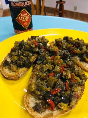 Toast with antepasto at Soul - Alimentação Saudável e do Bem in Braga