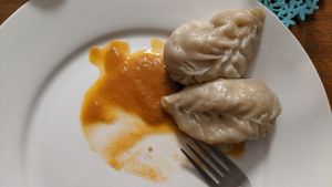 veg momo at Cafe Tibet in Brooklyn