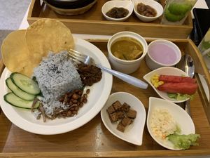 Nasi lemak at Minf Houze Vegan Cafe in Kuala Lumpur