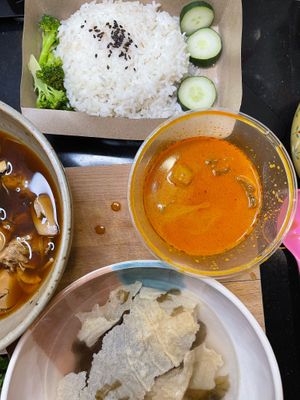 Vegan Curry Rice	  RM 15.90 at Minf Houze Vegan Cafe in Kuala Lumpur