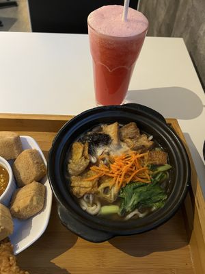 Watermelon juice was very good the only thing that I liked  at Minf Houze Vegan Cafe in Kuala Lumpur