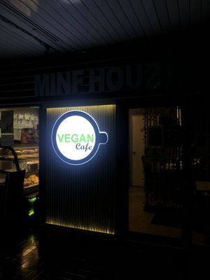 outside  at Minf Houze Vegan Cafe in Kuala Lumpur