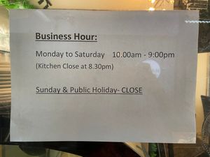 Business Hour at Minf Houze Vegan Cafe in Kuala Lumpur