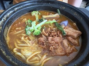 Curry ramen  at Minf Houze Vegan Cafe in Kuala Lumpur