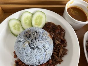 Nasi lemak   at Minf Houze Vegan Cafe in Kuala Lumpur