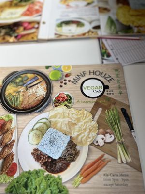   at Minf Houze Vegan Cafe in Kuala Lumpur