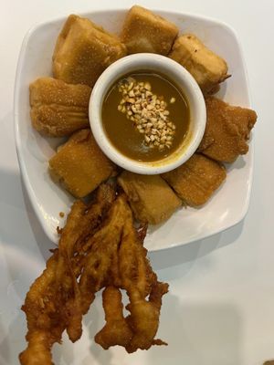 Fried Tofu at Minf Houze Vegan Cafe in Kuala Lumpur
