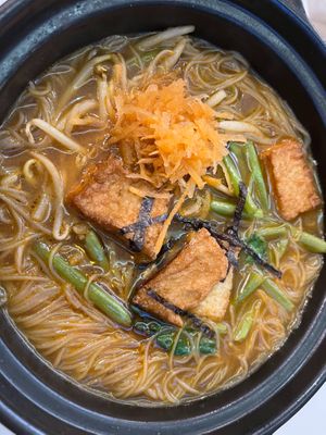 Penang Hokkien Mee Hun (I think) at Minf Houze Vegan Cafe in Kuala Lumpur