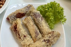 Vietnamese spring rolls  at Minf Houze Vegan Cafe in Kuala Lumpur