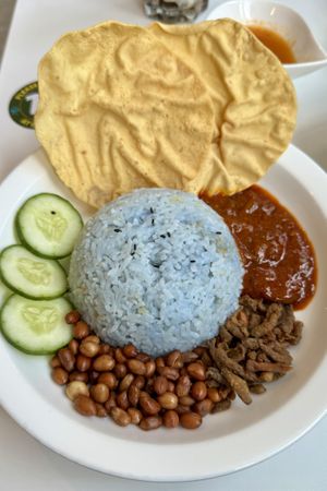 Nasi lemak   at Minf Houze Vegan Cafe in Kuala Lumpur