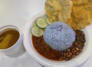 Nasi lemak was tasty  at Minf Houze Vegan Cafe in Kuala Lumpur