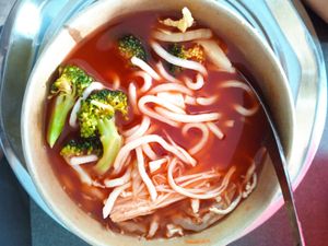 "Kimchi " Ramen at Minf Houze Vegan Cafe in Kuala Lumpur