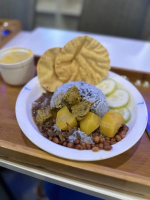 Nasi Lemak  at Minf Houze Vegan Cafe in Kuala Lumpur