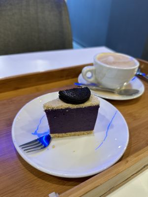 Purple potato cheese pie  at Minf Houze Vegan Cafe in Kuala Lumpur