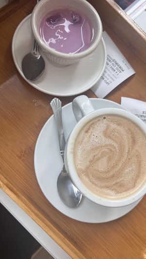 Caffee and pudding  at Minf Houze Vegan Cafe in Kuala Lumpur