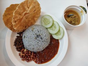 nasi lemak specia at Minf Houze Vegan Cafe in Kuala Lumpur