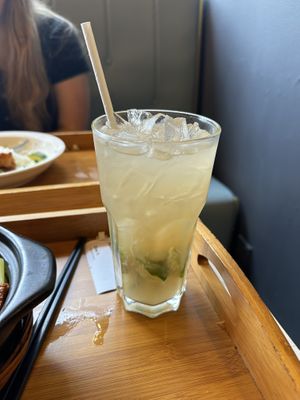 Lychee lime lemonadee  at Minf Houze Vegan Cafe in Kuala Lumpur