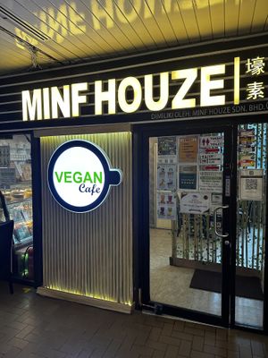Outside  at Minf Houze Vegan Cafe in Kuala Lumpur
