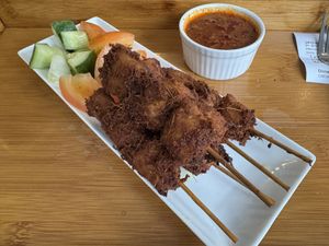Satay  at Minf Houze Vegan Cafe in Kuala Lumpur