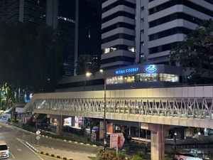 On the corner!  at Minf Houze Vegan Cafe in Kuala Lumpur