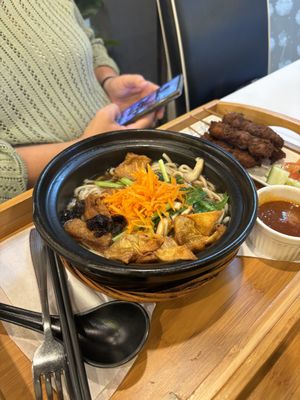 Wantan Ramen soup   at Minf Houze Vegan Cafe in Kuala Lumpur