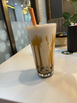 Brown sugar boba  at Minf Houze Vegan Cafe in Kuala Lumpur