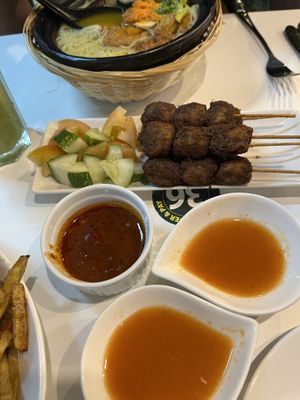 Satay  at Minf Houze Vegan Cafe in Kuala Lumpur