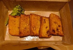 Fried Fresh Pumpkin Tofu at Minf Houze Vegan Cafe in Kuala Lumpur