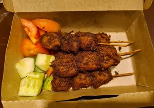 Vegan Satay Malaysia at Minf Houze Vegan Cafe in Kuala Lumpur