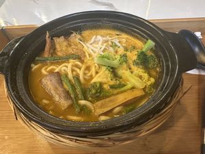 Spicy curry ramen was just the perfect spice!  #Veganuary at Minf Houze Vegan Cafe in Kuala Lumpur