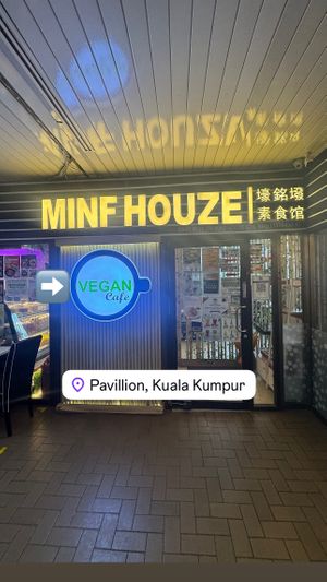   at Minf Houze Vegan Cafe in Kuala Lumpur