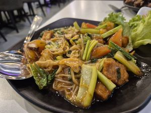 Vietnamese style tofu and tomatoes at Minf Houze Vegan Cafe in Kuala Lumpur