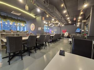 The decor at Minf Houze Vegan Cafe in Kuala Lumpur