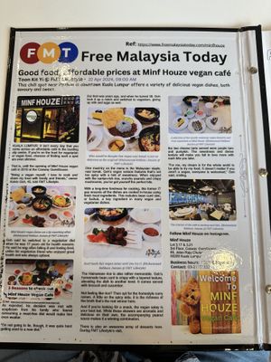   at Minf Houze Vegan Cafe in Kuala Lumpur