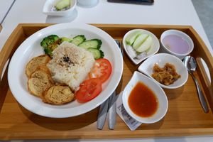 Hainanese Rice Set. at Minf Houze Vegan Cafe in Kuala Lumpur