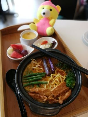 curry ramen at Minf Houze Vegan Cafe in Kuala Lumpur