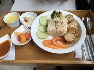 HAINANESE RICE at Minf Houze Vegan Cafe in Kuala Lumpur