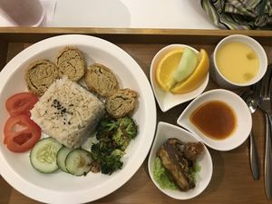 Hainanese Rice at Minf Houze Vegan Cafe in Kuala Lumpur