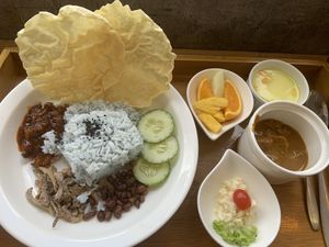 Tasty nasi lemak! at Minf Houze Vegan Cafe in Kuala Lumpur