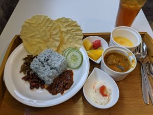 Nasi Lemak at Minf Houze Vegan Cafe in Kuala Lumpur
