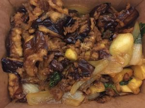 Crispy Eggplant w/ Pineapple & Onions at Tommy Thai in Mountain View