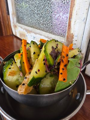 Salads at The Cardamom Pod in Mullumbimby